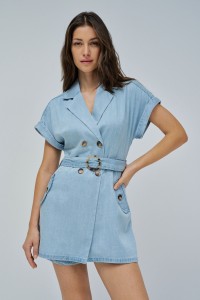 COMBINAISON COURTE EN LIGHTDENIM