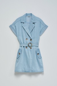 COMBINAISON COURTE EN LIGHTDENIM