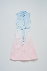 VESTIDO MIDI EM DENIM