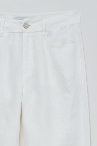 HOSE STRAIGHT AUS LEINEN
