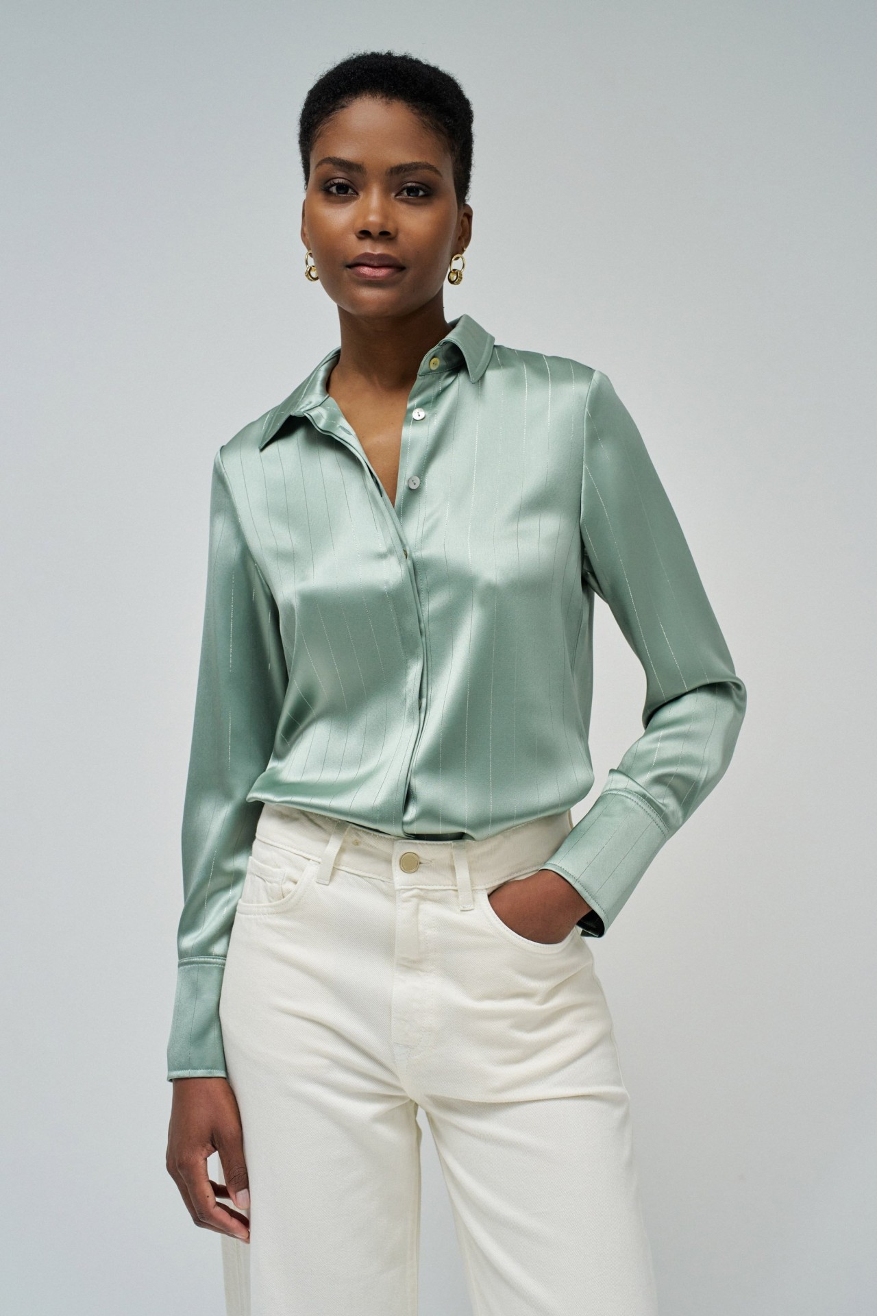 CHEMISE EN SATIN