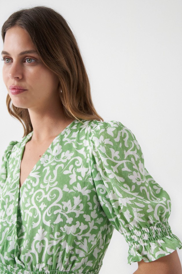 ROBE COURTE À AVEC IMPRIMÉ