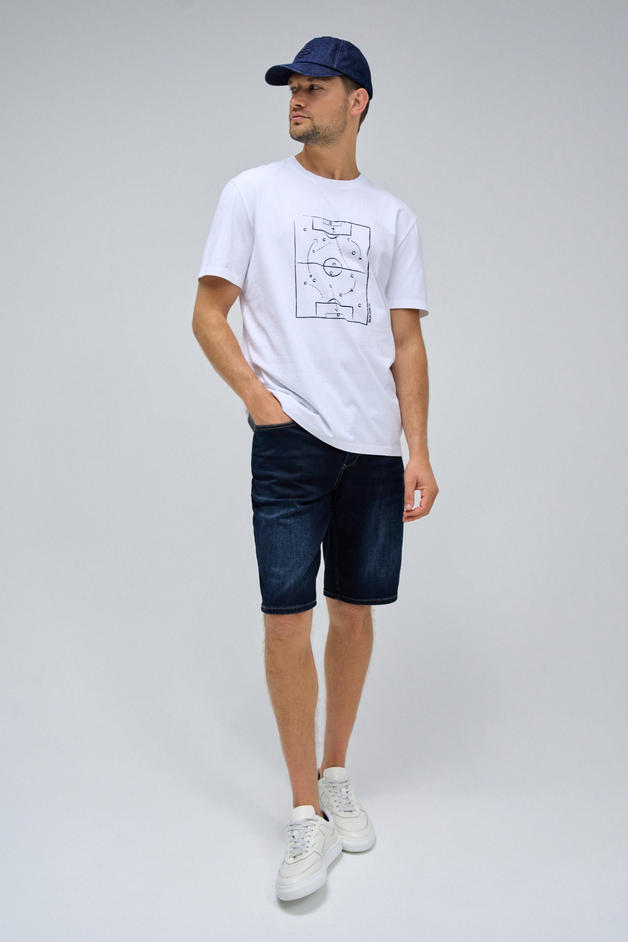 T-SHIRT DE FOOTBALL À IMPRIMÉ FRONTAL