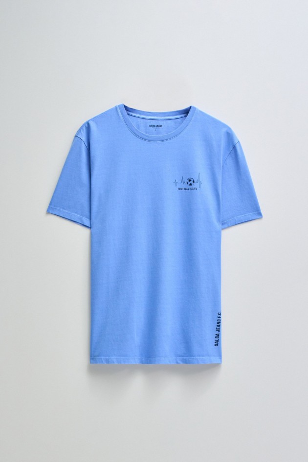 FOOTBALL T-SHIRT WITH PRINT ON THE CHEST