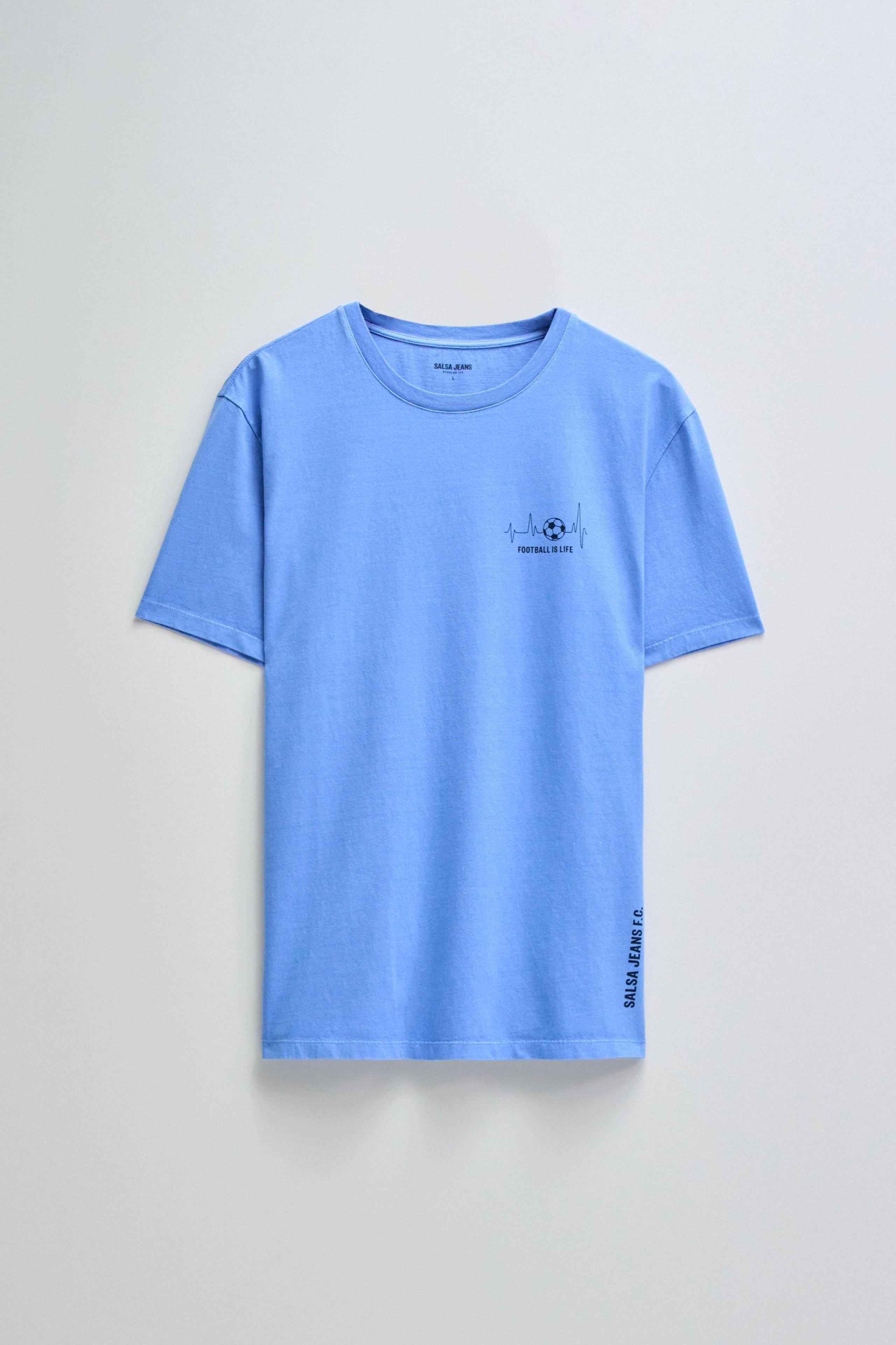 T-SHIRT FUSSBALL MIT PRINT AUF DER BRUST