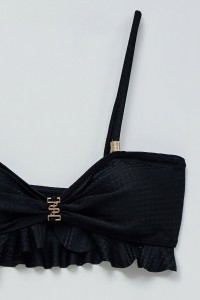 TEXTURED MESH BIKINI TOP