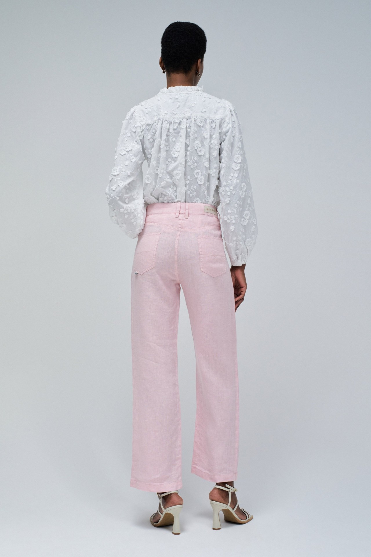 LINEN STRAIGHT TROUSERS