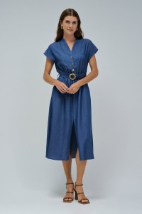 VESTIDO EM LIGHTDENIM