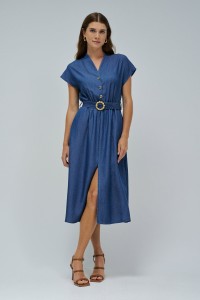 VESTIDO EM LIGHTDENIM