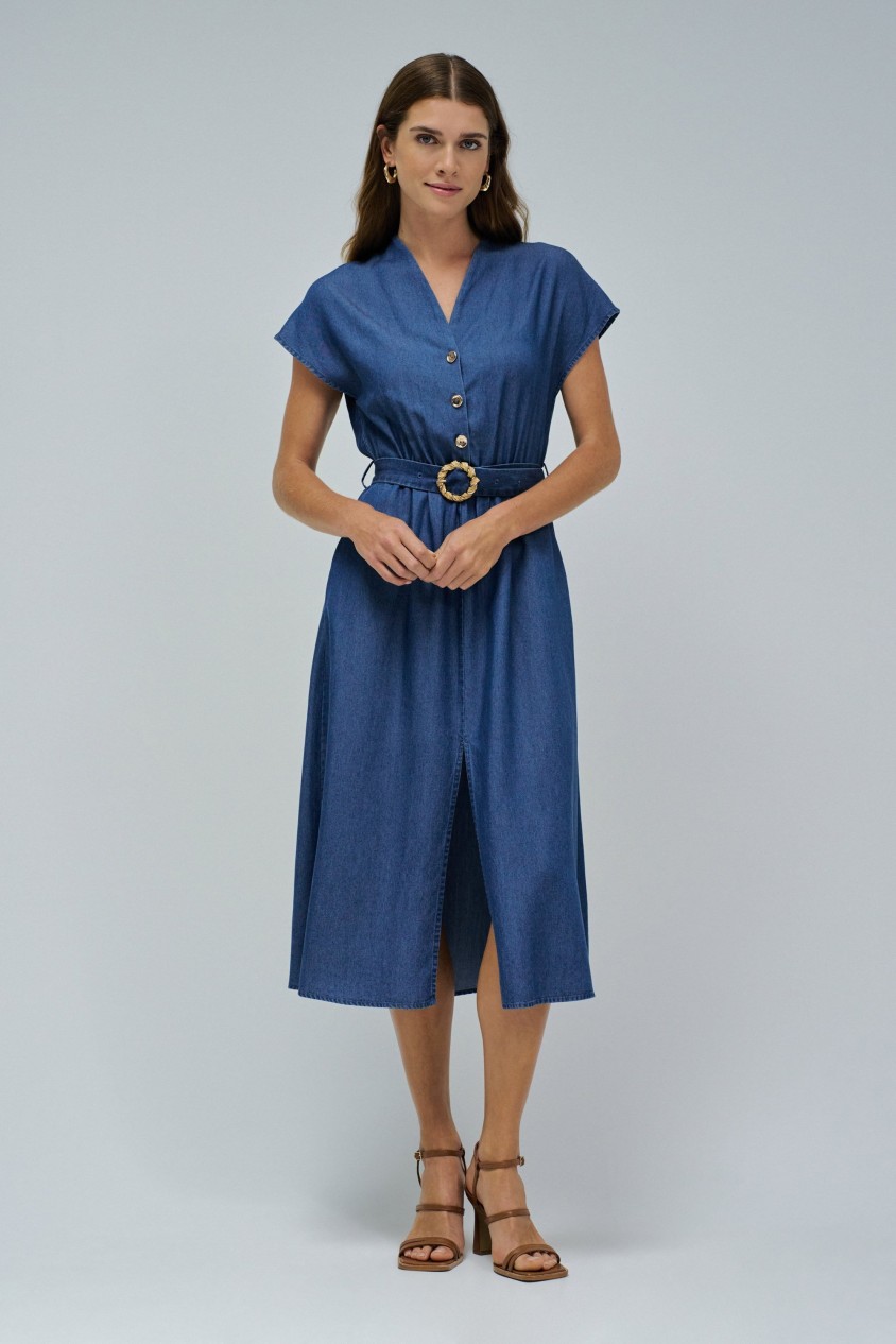 VESTIDO EM LIGHTDENIM