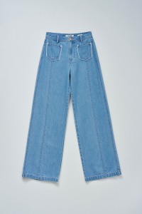 WIDE LEG JEANS IN LIGHTDENIM