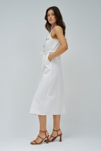 VESTIDO MIDI EM LIGHTDENIM