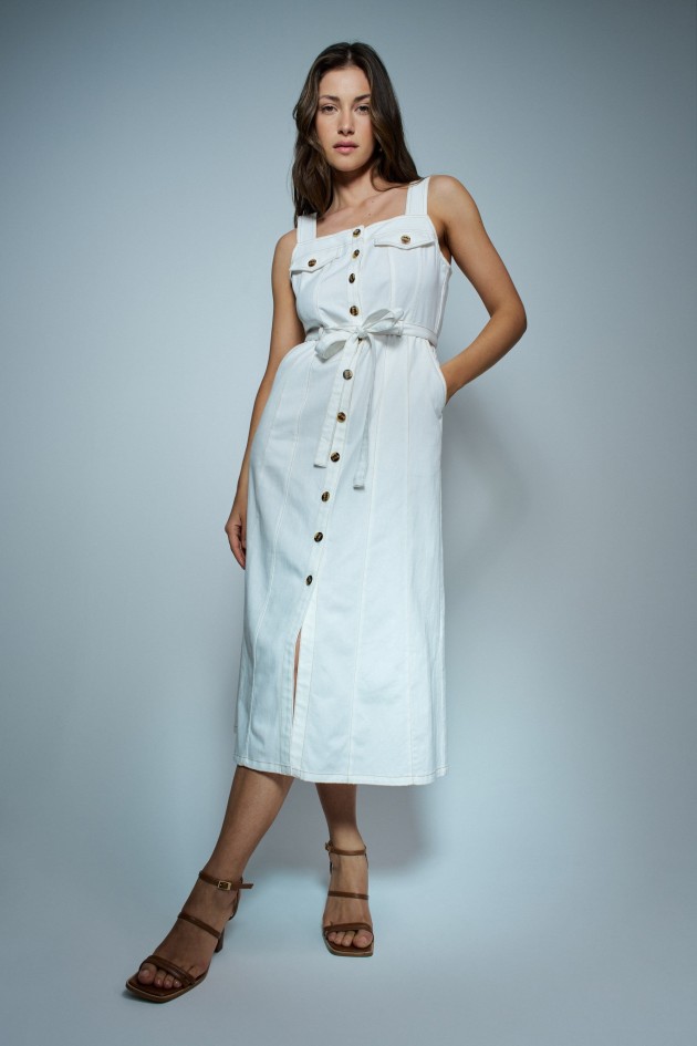 MIDI LIGHTDENIM DRESS