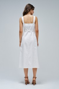 VESTIDO MIDI EM LIGHTDENIM