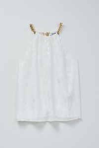 TOP MIT JACQUARD-STICKEREI