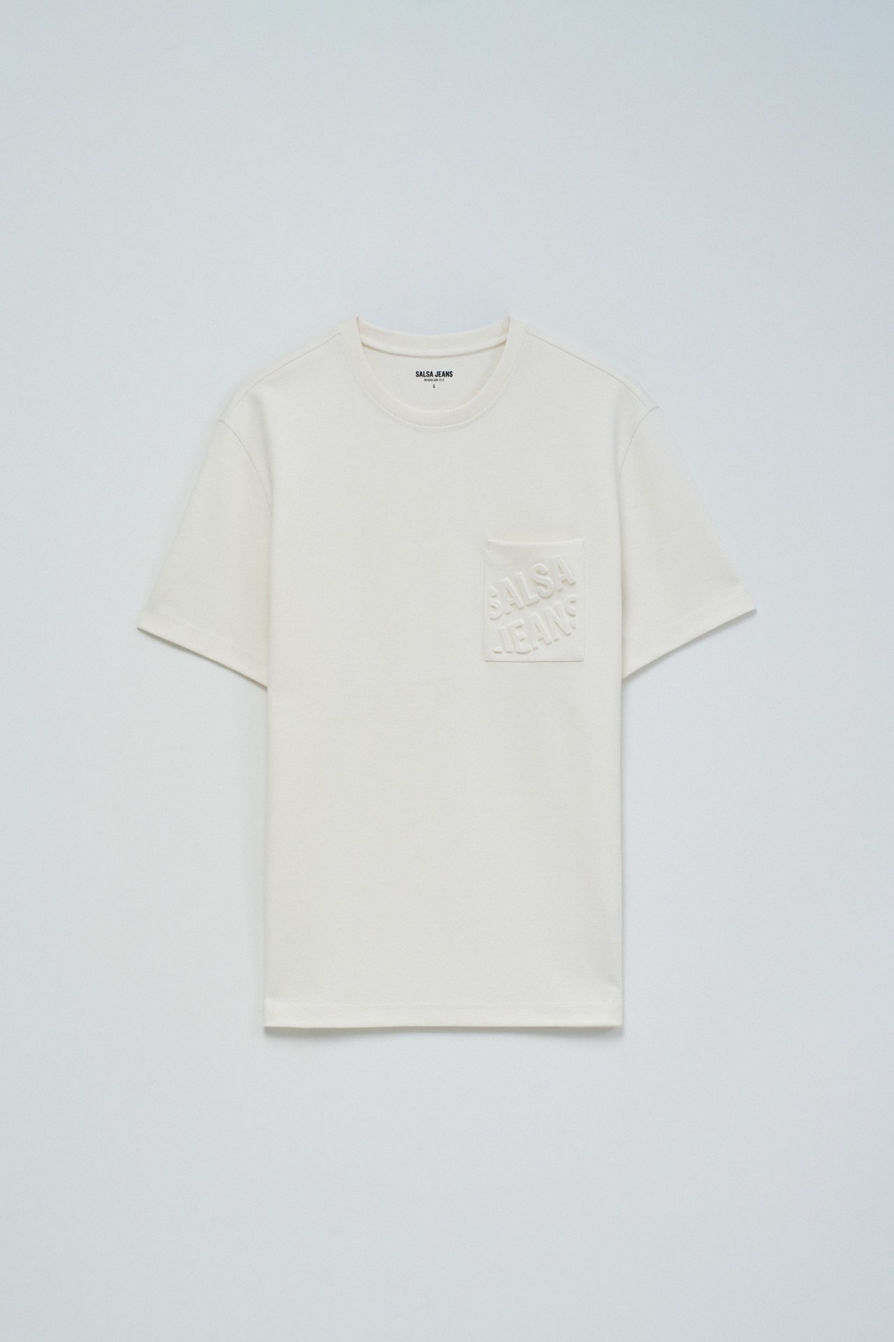 T-SHIRT WITH EMBOSSED BRANDING