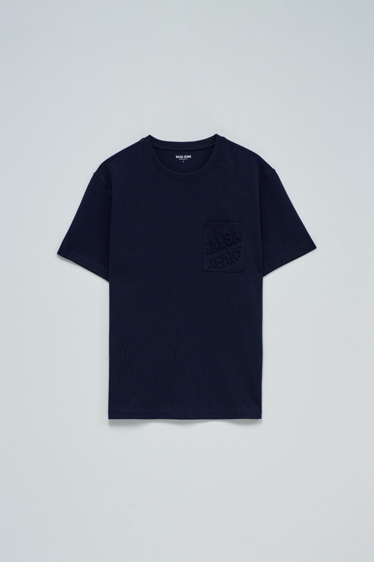 T-SHIRT MIT PRGUNG DES MARKENLOGOS