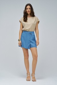 SKORT EM LIGHTDENIM