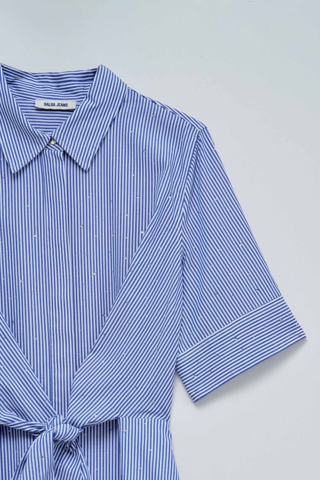 SHIRT DRESS WITH STRIPES