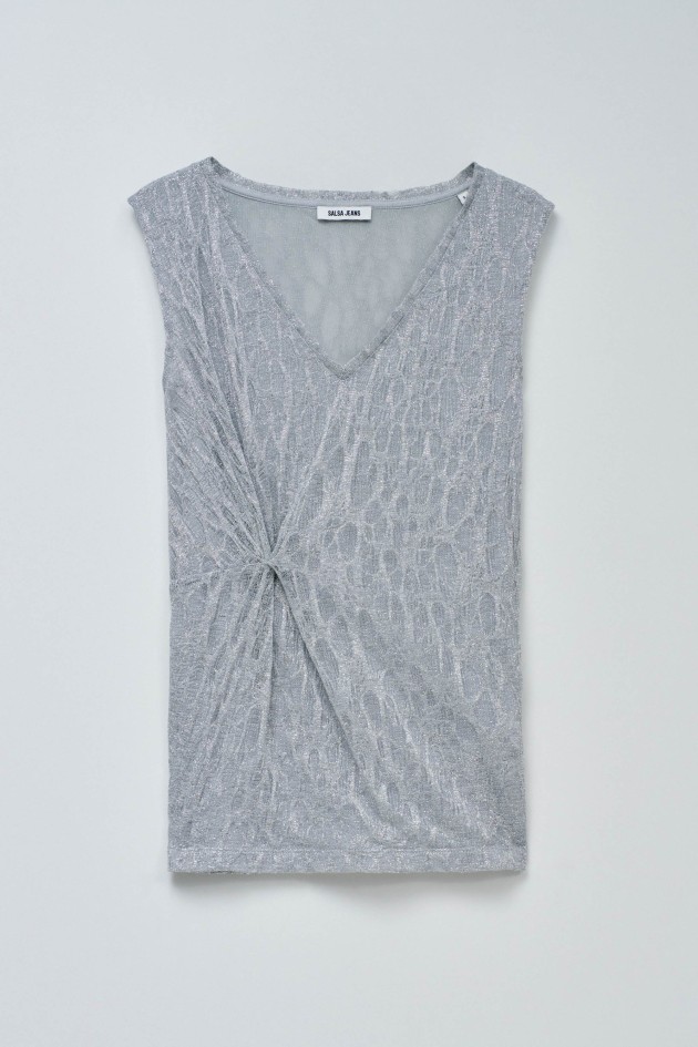 TOP IN KNIT WITH SHINE