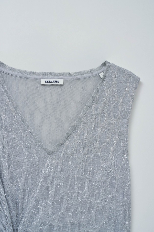TOP IN KNIT WITH SHINE