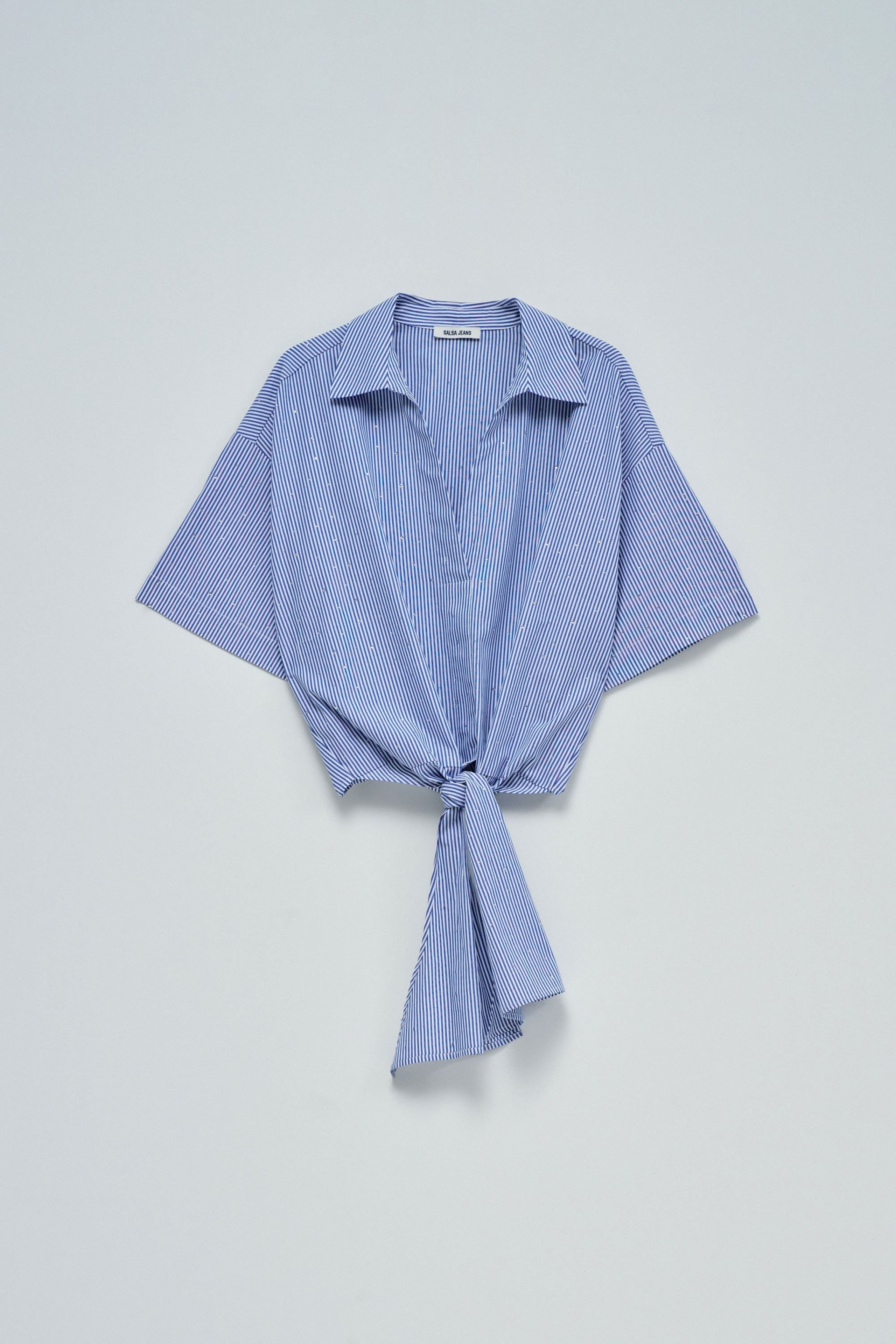 BLOUSE WITH BOW AT THE HEM