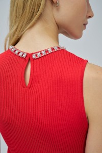 RIBBED TOP WITH SPARKLES