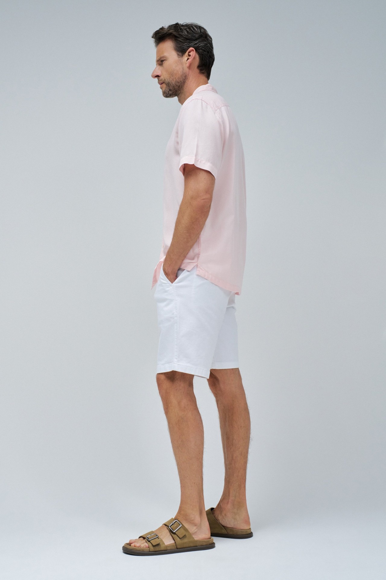 CAMISA EN DENIM LIGERO