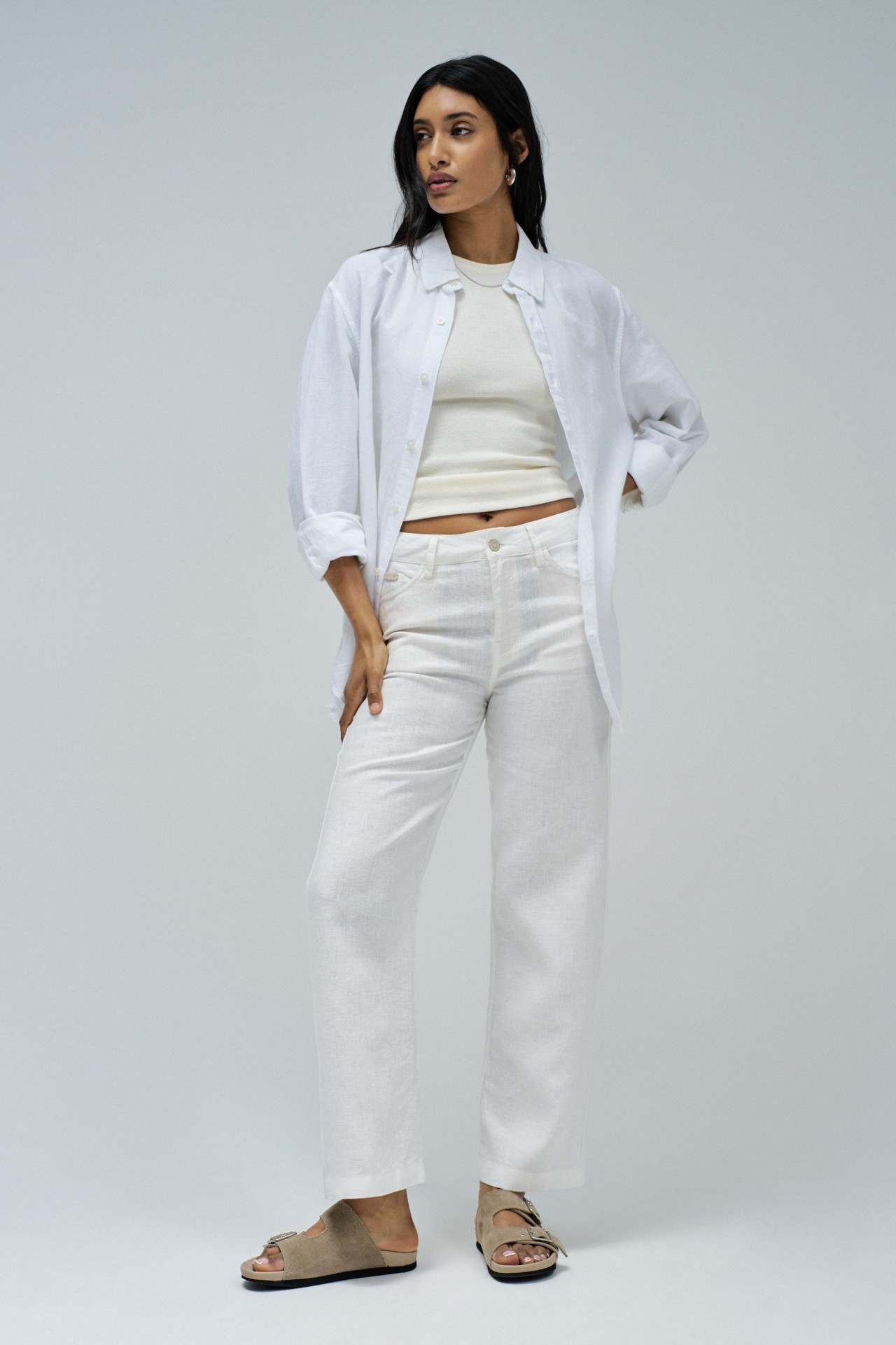 TROUSERS STRAIGHT IN LINEN