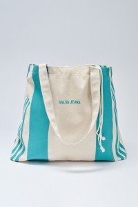 BOLSO DE PLAYA A RAYAS