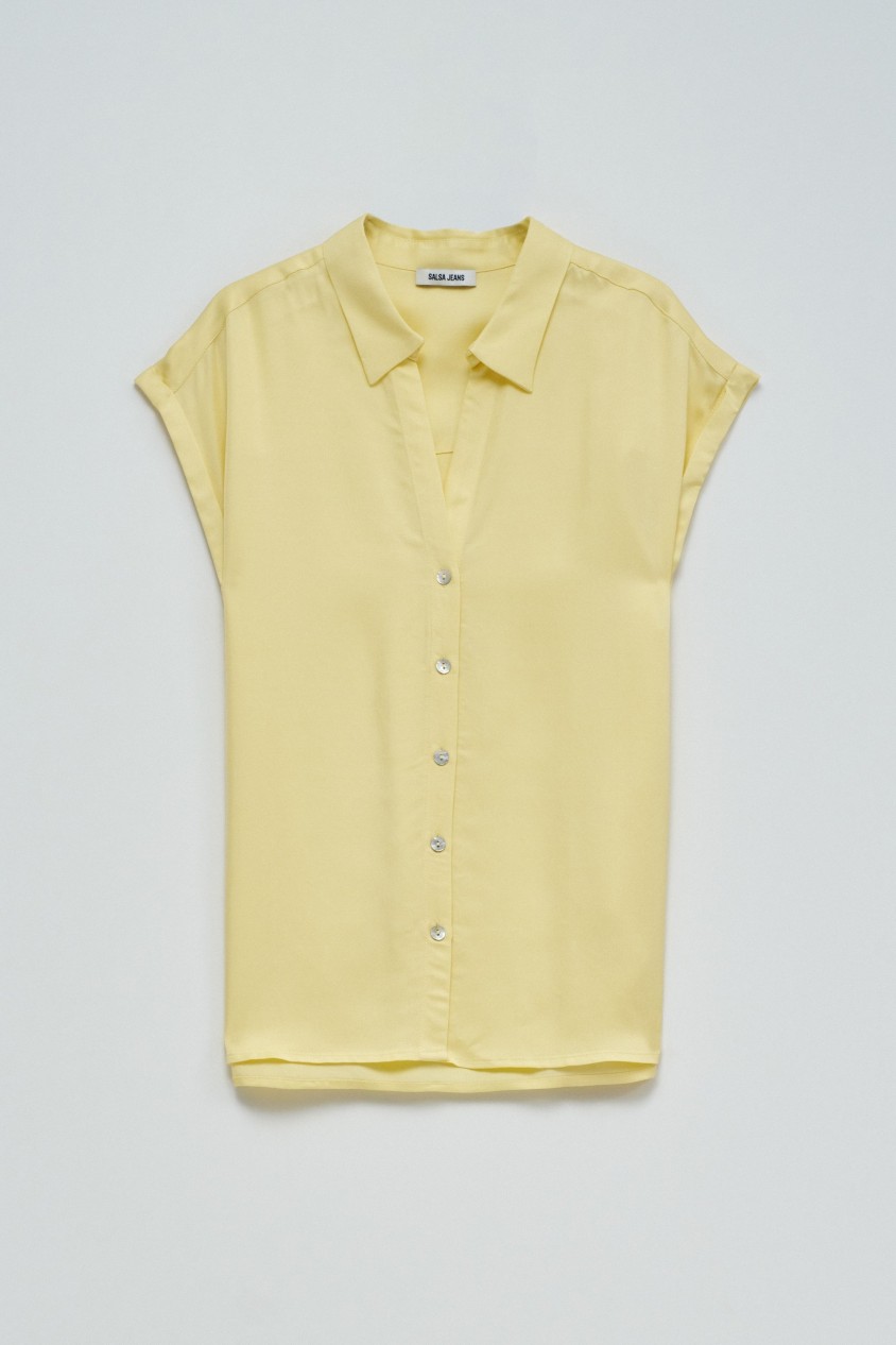 PLAIN FLUID BLOUSE