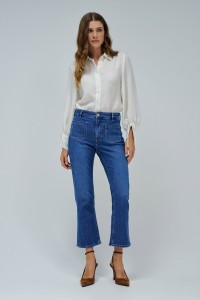 FAITH PUSH IN CROPPED FLARE JEANS