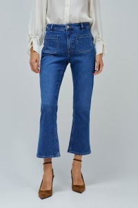 FAITH PUSH IN CROPPED FLARE JEANS