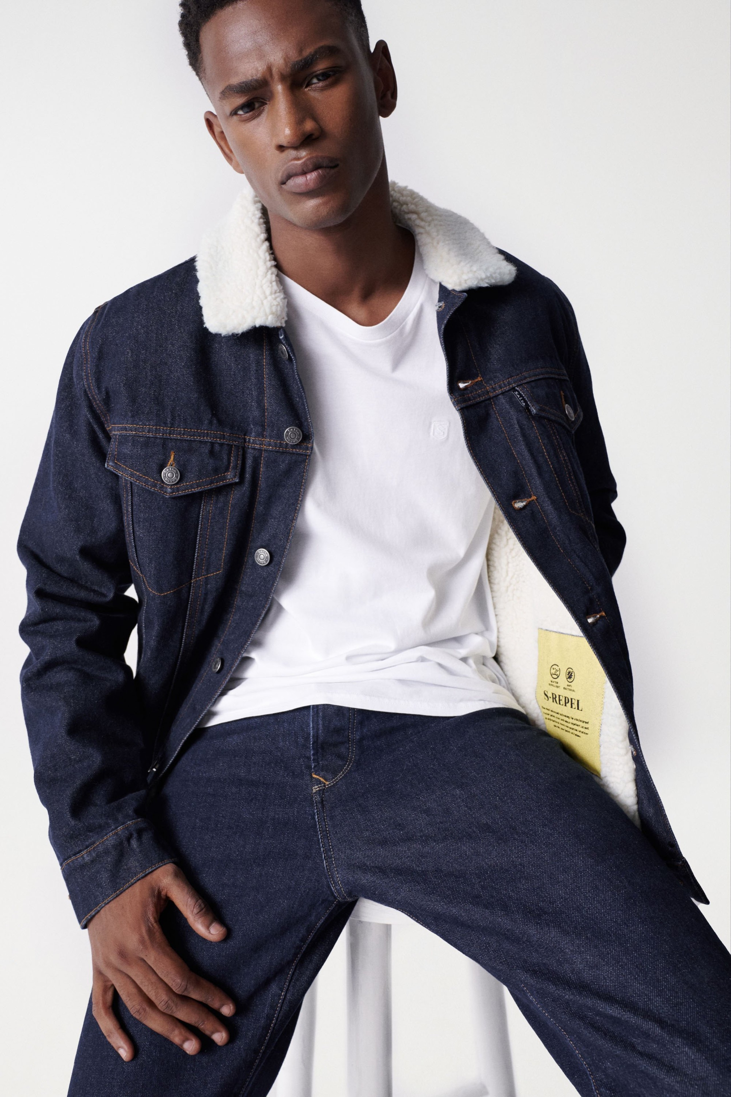 Denim Jacket Jeansjacke Herren Ohne Fell Denim Jacket Leder