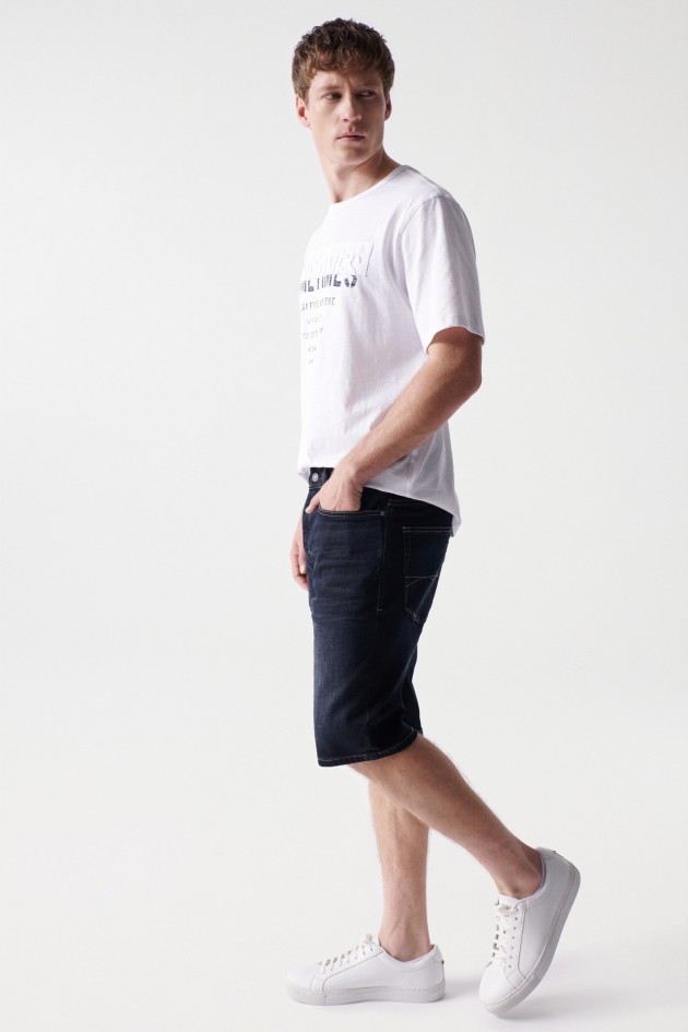 CALÇÕES DE GANGA AZUL ESCURO REGULAR