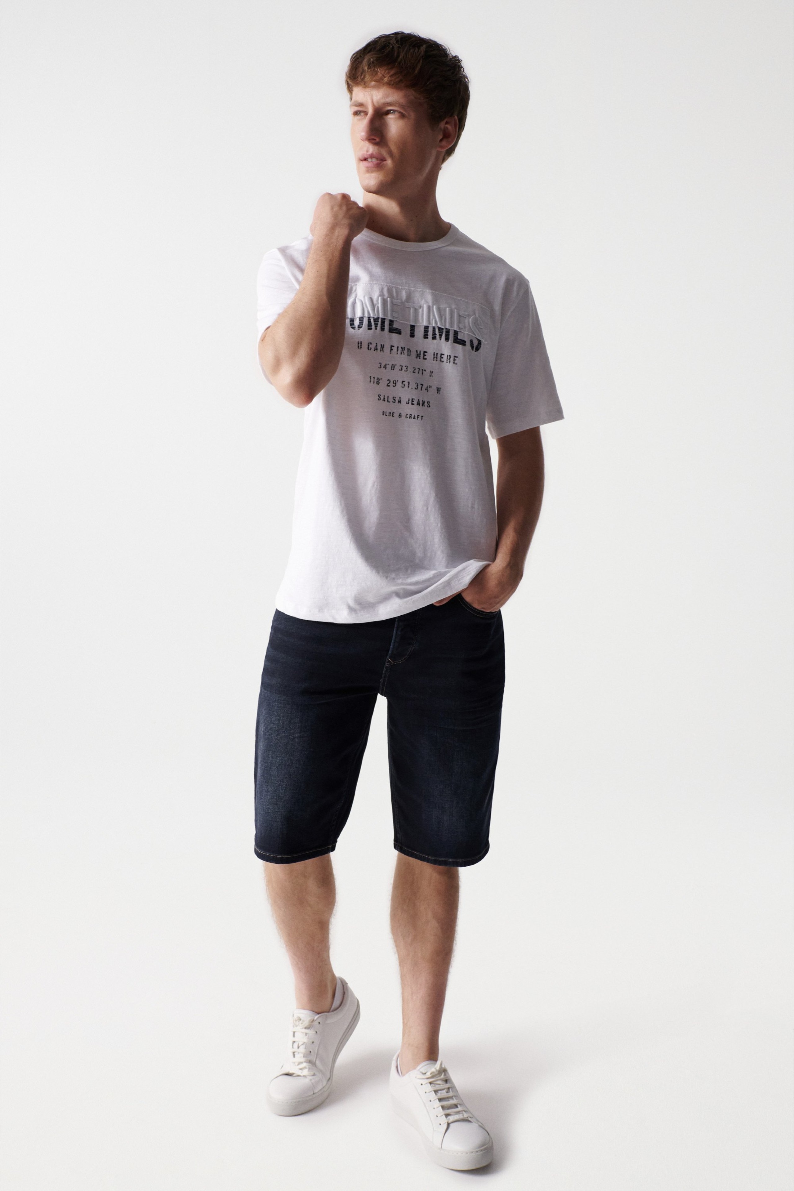 CALÇÕES DE GANGA AZUL ESCURO REGULAR