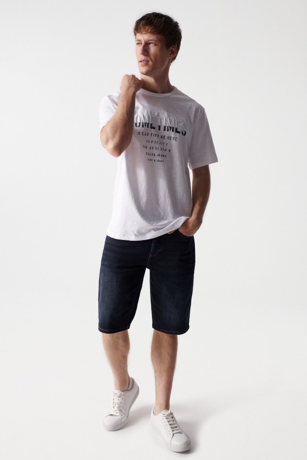 CALÇÕES DE GANGA AZUL ESCURO REGULAR