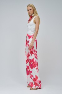 HOSE STRAIGHT MIT BLUMENMUSTER