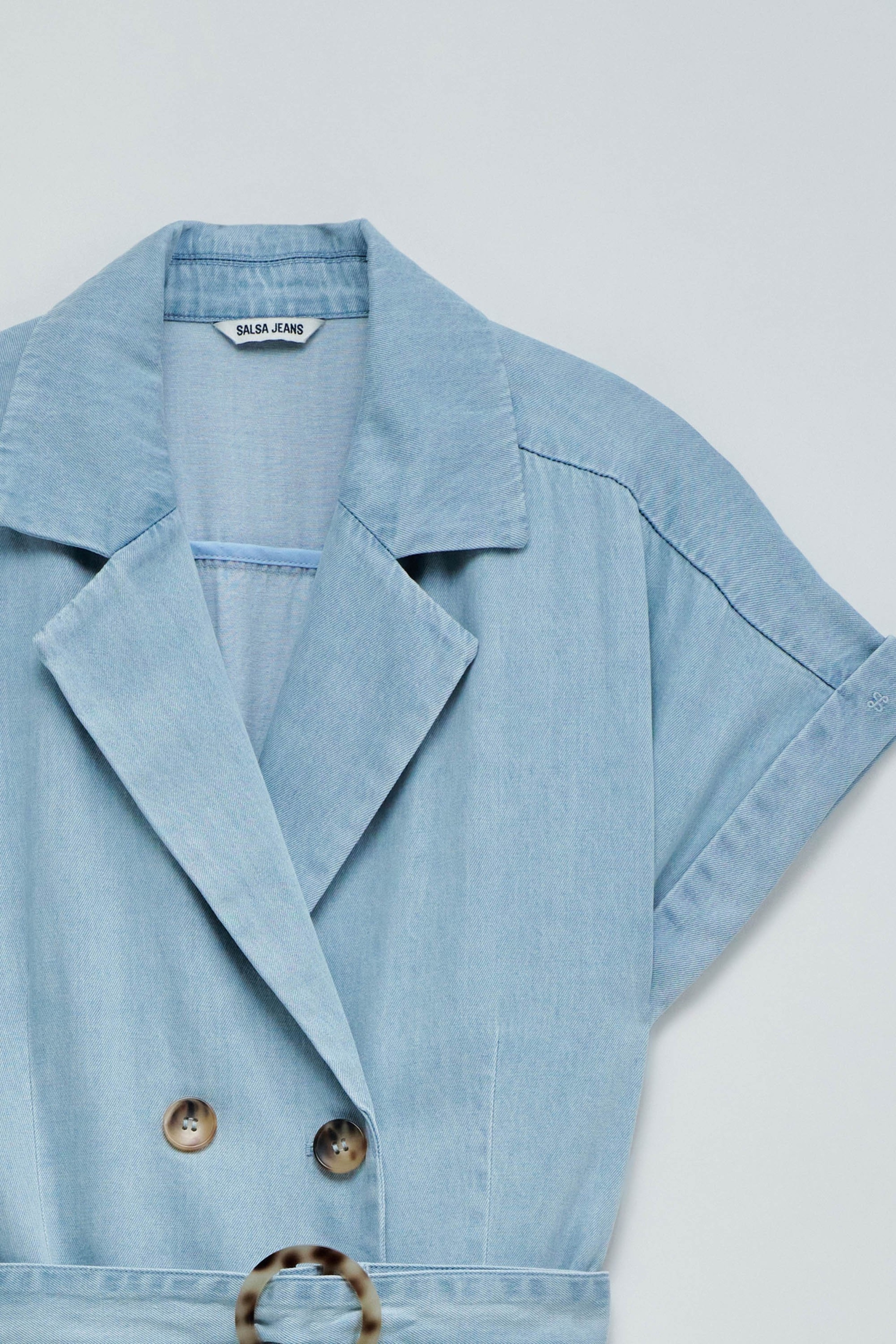 MACACÓN CORTO EN LIGHTDENIM