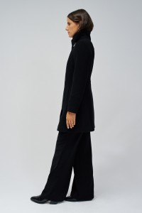 VESTE EN LAIN GRACE AVEC FOURRURE