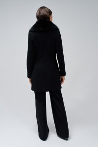 VESTE EN LAIN GRACE AVEC FOURRURE