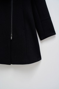 VESTE EN LAIN GRACE AVEC FOURRURE