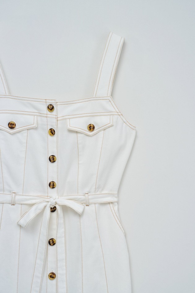 MIDI LIGHTDENIM KLEID