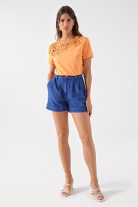 T-SHIRT WITH LACE