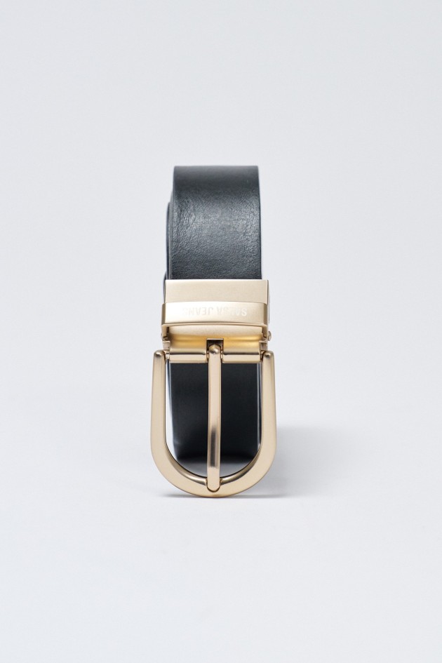 CEINTURE EN CUIR RÉVERSIBLE
