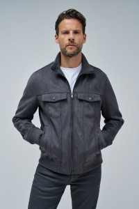 BOMBER JACKET IN SUEDE