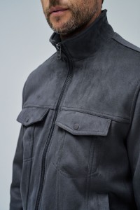 BOMBER JACKET IN SUEDE