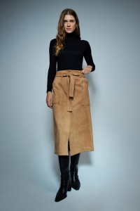 MIDI SUEDE SKIRT