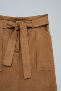 MIDI SUEDE SKIRT