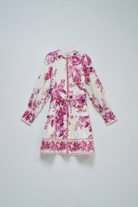 SHIRT DRESS WITH FLORAL PATTERN